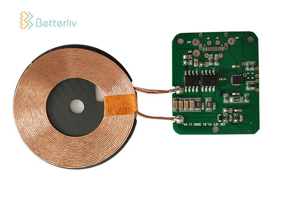 Single Coil Qi Wireless Charger Board 5V 2A Metal Plastic Material