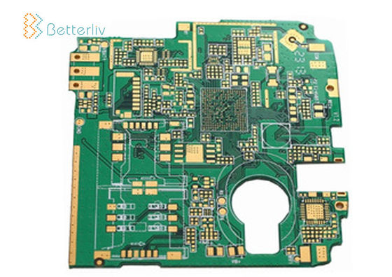 Размер доски плакировкой толщины Pcb 1.0mm HASL четырехслойным трудным подгонянный золотом